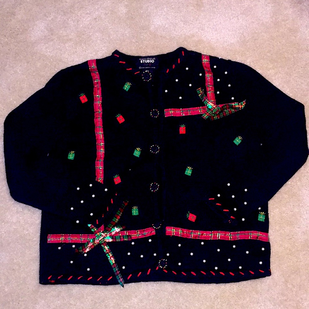 Christmas cardigan sweater